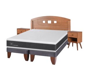 Cama europea 2 plazas Ortopedic base dividida + set New Gales Cic