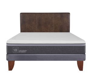 Cama europea 2 plazas Ortopedic advance + respaldo Baker Cic