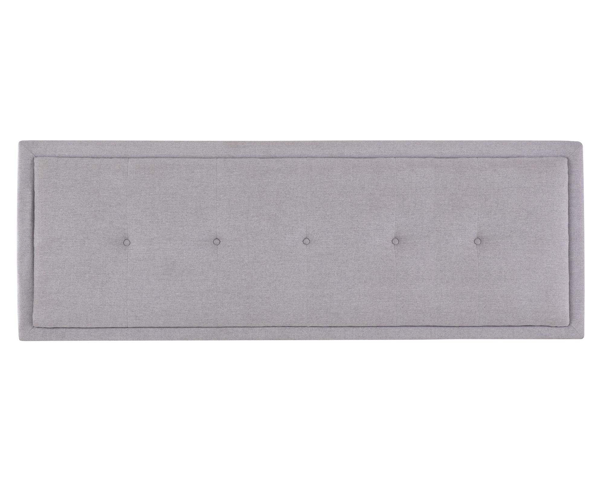 Respaldo King Ganges Gris Perla