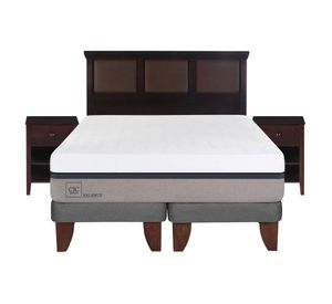 Cama europea king Balance + set New Torino chocolate Cic