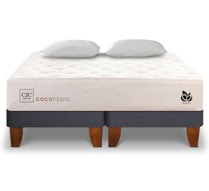 Cama europea King Cocopedic + almohadas Cic.