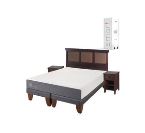 Cama europea king Smart + set New Torino chocolate Cic