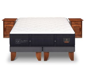 Cama Europea King Super Premium + veladores Milán Cic