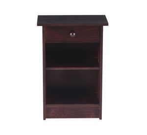 Velador 1 cajón Dublín chocolate Cic