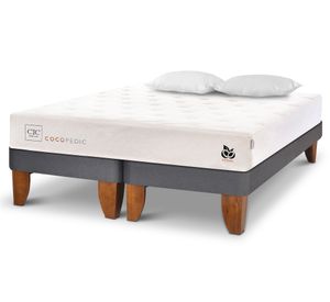 Cama europea 2 plazas Cocopedic + almohadas Cic.