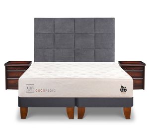 Cama europea base dividida king Cocopedic + Set Tamesis Cic.
