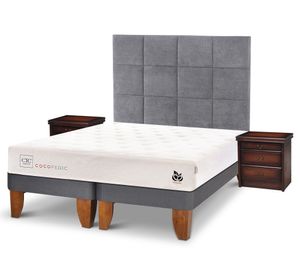 Cama europea base dividida king Cocopedic + Set Tamesis Cic.
