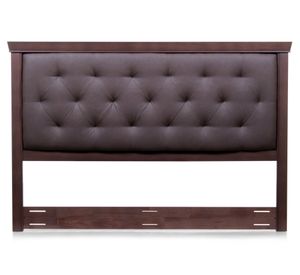 Respaldo + velador 2 plazas Brera marrón Rosen.