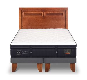 Cama Europea King Super Premium + Respaldo Milán Cic