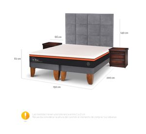 Cama europea 2 plazas Bee Comfort + Set Támesis Cic