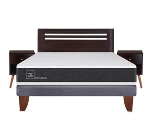 Cama europea 2 plazas Ortopedic + set New Múnich Cic