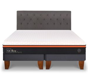 Cama europea King Bee Comfort + respaldo Kavery Cic