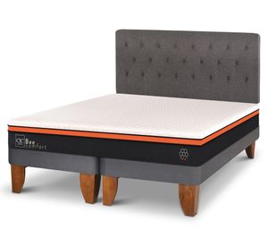 Cama europea King Bee Comfort + respaldo Kavery Cic