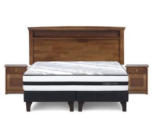 Cama Europea King Driven base divivida patas + set Veneto Rosen