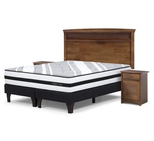 Cama Europea King Driven base divivida patas + set Veneto Rosen