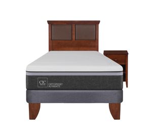 Cama europea 1.5 plazas Ortopedic advance + set New Torino caramelo Cic