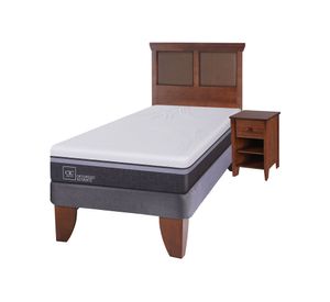 Cama europea 1.5 plazas Ortopedic advance + set New Torino caramelo Cic