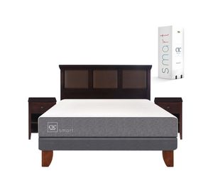 Cama europea 2 plazas Smart + set New Torino chocolate Cic