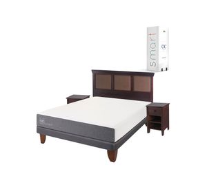 Cama europea 2 plazas Smart + set New Torino chocolate Cic