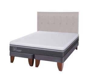 Cama europea 2 plazas Ortopedic advance base dividida + respaldo Tigris Cic