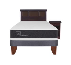 Cama europea 1.5 plazas Ortopedic + set New Dublin chocolate Cic