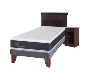 Cama europea 1.5 plazas Ortopedic + set New Dublin chocolate Cic