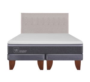 Cama europea king Ortopedic advance + respaldo Tigris Cic