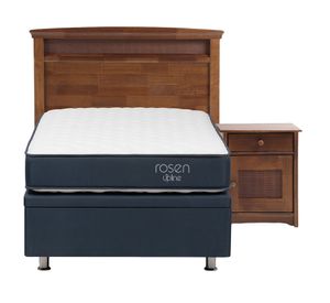 Boxet 1 plaza UpLine ruedas + respaldo + velador Veneto Rosen