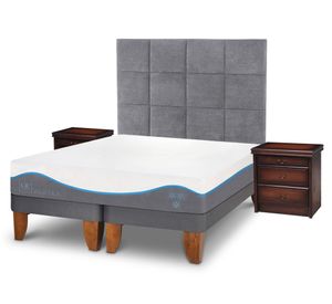 Cama europea king Alaska dividida + set Támesis Cic