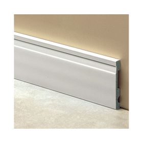 Guardapolvo 100 mm x 2.4 m Extra line blanco mate Atrim.