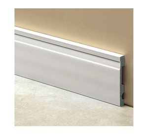 Guardapolvo 100 mm x 2.4 m Extra line blanco mate Atrim.