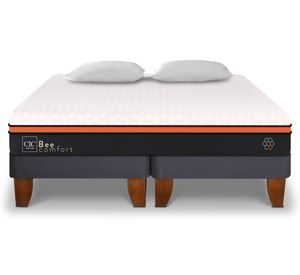 Cama europea King Bee Comfort base dividida+ 2 almohadas Cic