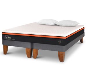 Cama europea King Bee Comfort base dividida+ 2 almohadas Cic