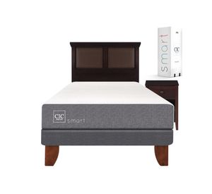Cama europea 1.5 plazas Smart + set New Torino chocolate Cic