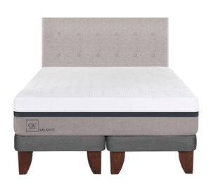 Cama europea 2 plazas Balance base dividida + respaldo Tigris Cic