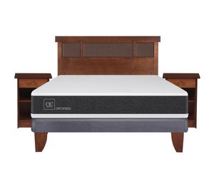 Cama europea 2 plazas Ortopedic + set New Dublin caramelo Cic