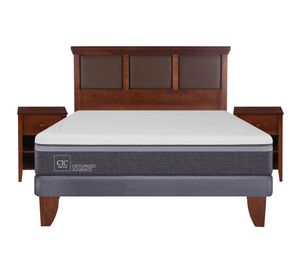 Cama europea 2 plazas Ortopedic advance + set New Torino caramelo Cic