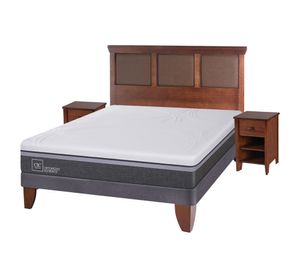 Cama europea 2 plazas Ortopedic advance + set New Torino caramelo Cic