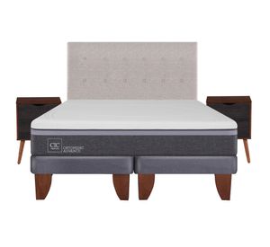 Cama europea 2 plazas Ortopedic advance base dividida + set Tigris/ Niger Cic