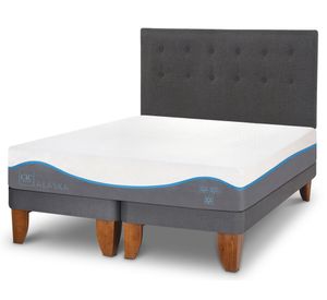 Cama europea 2 plazas Alaska dividida + respaldo Eufrates Cic