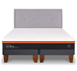 Cama europea King Bee Comfort + respaldo Ganges Cic