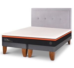 Cama europea King Bee Comfort + respaldo Ganges Cic