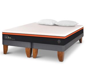 Cama europea 2 plazas Bee Comfort base dividida + 2 almohadas Cic