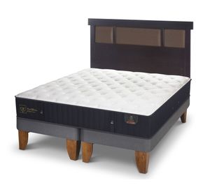 Cama europea 2 plazas Premium base dividida + respaldo New Dublin chocolate Cic