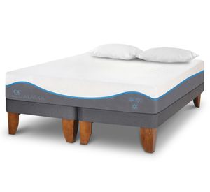 Cama europea king Alaska dividida + almohadas Cic