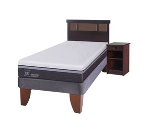 Cama europea 1.5 plazas Ortopedic advance + set New Dublin chocolate Cic