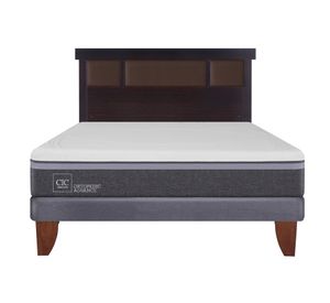 Cama europea 2 plazas Ortopedic advance + respaldo New Dublin chocolate Cic