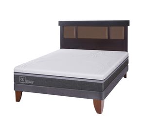 Cama europea 2 plazas Ortopedic advance + respaldo New Dublin chocolate Cic