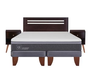 Cama europea 2 plazas Ortopedic advance base dividida + set New Múnich Cic