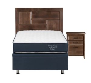 Boxet 1 plaza UpLine ruedas + respaldo + velador Dolce Rosen